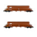 2 wagons silo à bogies GATX, Ep V et VI - FLEISCHMANN 849008 - N 1/160