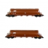 2 wagons silo à bogies GATX, Ep V et VI - FLEISCHMANN 849008 - N 1/160