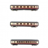 3 voitures complémentaires "Alpen-See-Express" TEE DB, Ep IV - FLEISCHMANN 741006 - N 1/160