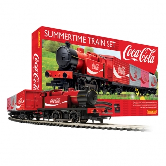 Coffret de démarrage Coca-Cola vapeur + wagons - HORNBY R1276 - HO 1/87