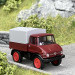 Mercedes Unimog U406 Bâché Bordeaux - SCHUCO 452660900 - HO 1/87