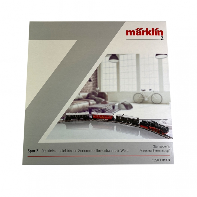 Coffret de départ BR 24 009 + 3 voitures, train musé, Ep VI - MARKLIN 81874 - Z 1/220