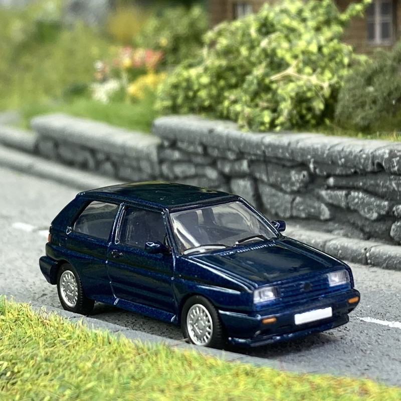 VW Golf Rallye, Bleu Foncé Métal - HO 1/87 - PCX870085