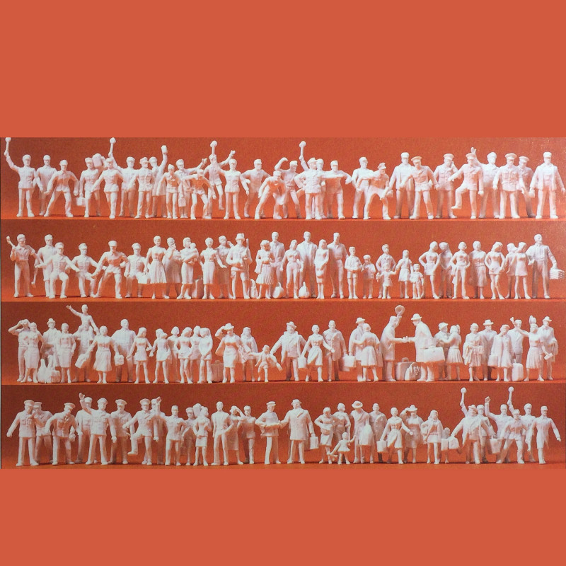 Lot De 12 Figurines Arabes Peintes à La Main - Échelle 1:100 - Modélisme Ferroviaire TT - Architectes Et Diaramas