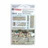 Mur en pierre maçonnées et trottoirs-HO-1/87-PREISER