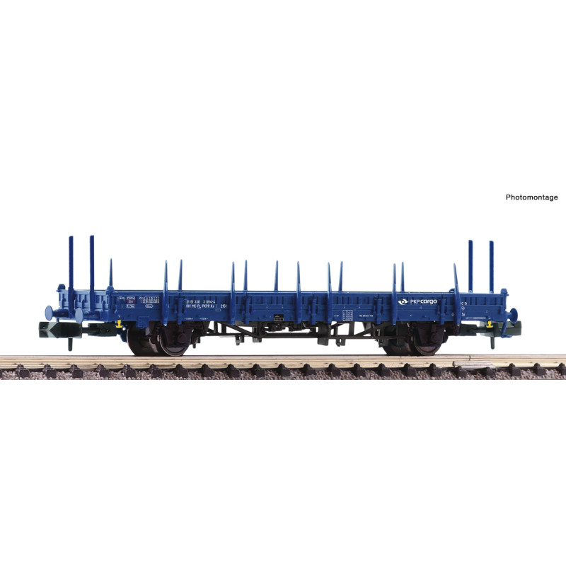 Wagon plat rebords bas à ranchers PKP, Ep V et VI - FLEISCHMANN 825747 - N 1/160