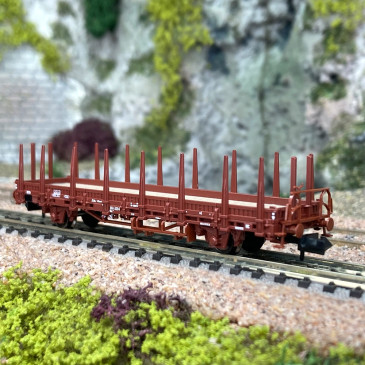 Wagon plat à rebords bas à ranchers DB, Ep IV - FLEISCHMANN 825740 - N 1/160