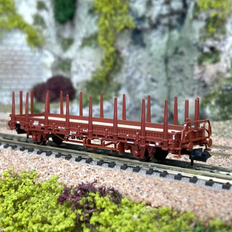 Wagon plat à rebords bas à ranchers DB, Ep IV - FLEISCHMANN 825740 - N 1/160