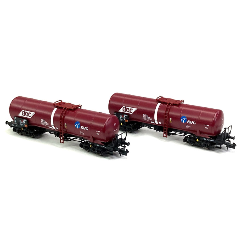 2 wagons citerne "dec, KVG" PKP, Ep V - FLEISCHMANN 825814 - N 1/160