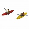 2 kayakistes  pour diorama-HO-1/87-NOCH 