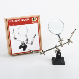 Helping Hands Grossissement 4 X - Taille d'optique 5.6 cm - AMATI 7128