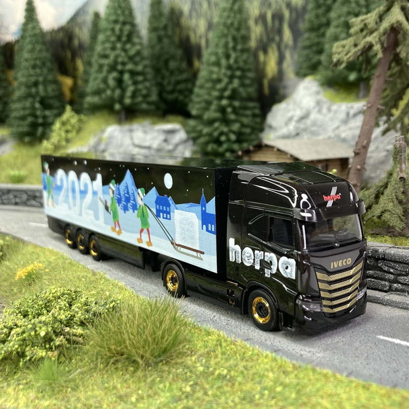 IVECO S-Way Semi Remorque "Herpa 2021" - HERPA 314176 - HO 1/87