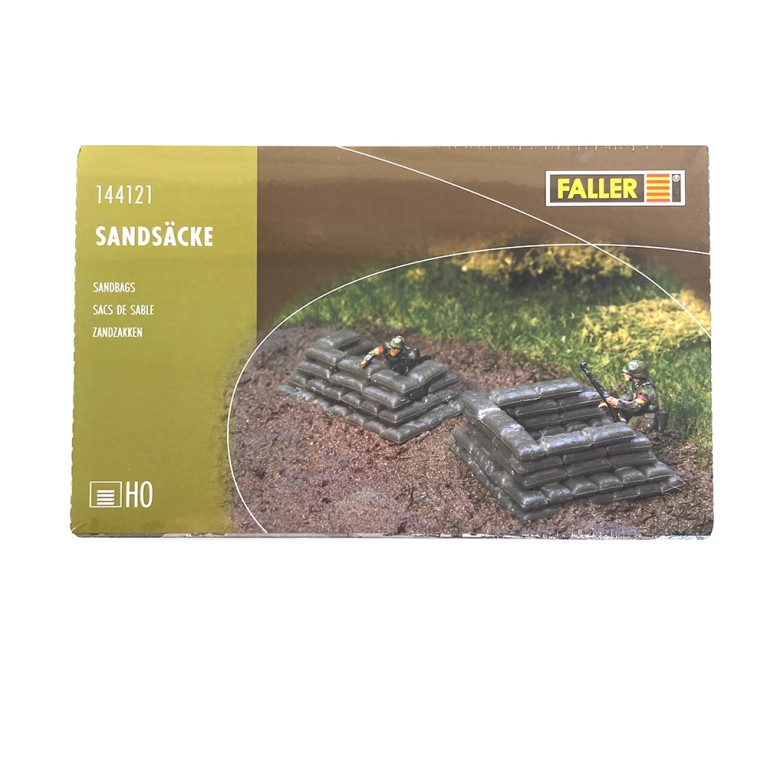 Sacs de sable, camp Militaire - FALLER 144121 - HO 1/87
