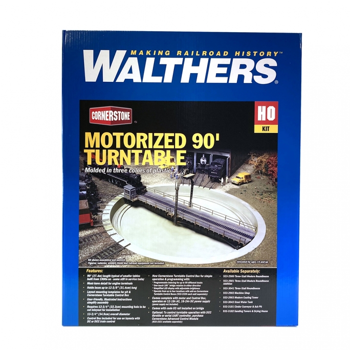 Pont tournant motorisé Ø 34.9 cm - WALTHERS 933-2860 - HO 1/87