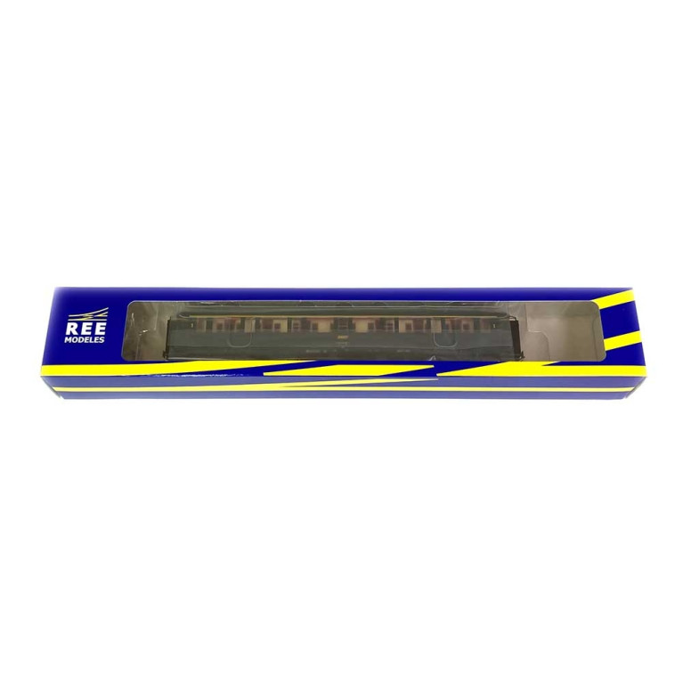 Voiture Métallisée Ex-PML, 1CL A7  Sncf, Ep IV - REE VB429 - HO 1/87