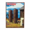 2 silos bois et métal-HO-1/87-VOLLMER