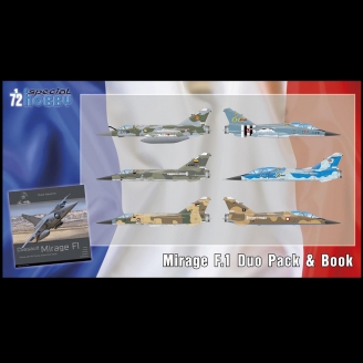Avion Mirage F1 duo pack & book  - 1/72 - SPECIAL HOBBY 72414