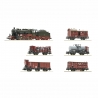 Train de marchandises Prussien, locomotive vapeur - 5 wagons, KPEV, Ep I - FLEISCHMANN 781210 - N 1/160