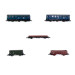 5 wagons de marchandises avec voiture atelier et de service DB, Ep IV - MARKLIN 87761 - Z 1/220