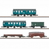5 wagons de marchandises avec voiture atelier et de service DB, Ep IV - MARKLIN 87761 - Z 1/220