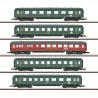 5 voitures grandes lignes Express, 1CL / 2CL, 3CL et restaurant Mitropa DRB, Ep II - MARKLIN 87352 - Z 1/220