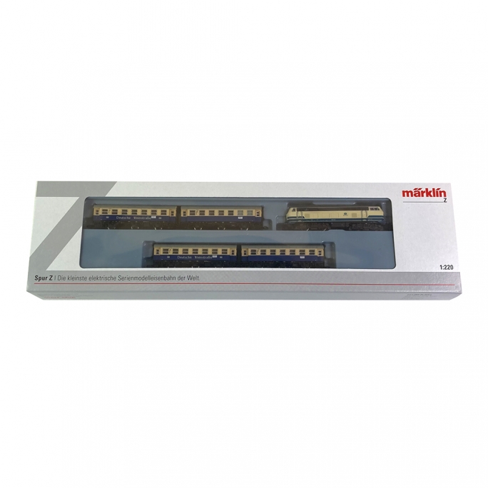 Locomotive BR 218.4 + 2 paires de voitures de conversion 2CL DB, Ep IV - MARKLIN 81306 - Z 1/220