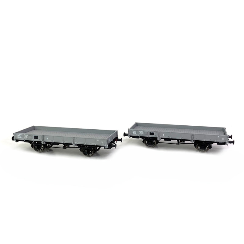 Wagon Plat Ree Modeles WB599 OCEM 29 - Époque II - Gris PLM - HO 1/87 - Neuf