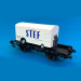 Wagon UFR mono-porteur roue pleines "STEF" Sncf, Ep III - REE WB651 - HO 1/87