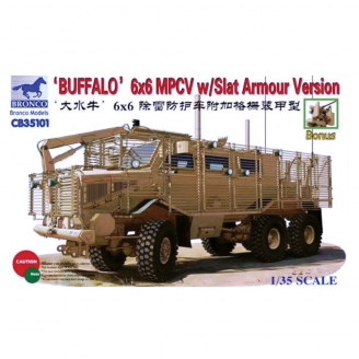 Camion Buffalo 6x6 MPCV w/Slat Amour Version  - 1/35 - BRONCO 35101
