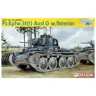 Tank Pz.Kpfw.38t Ausf.G W/interior  - 1/35 - DRAGON 6290