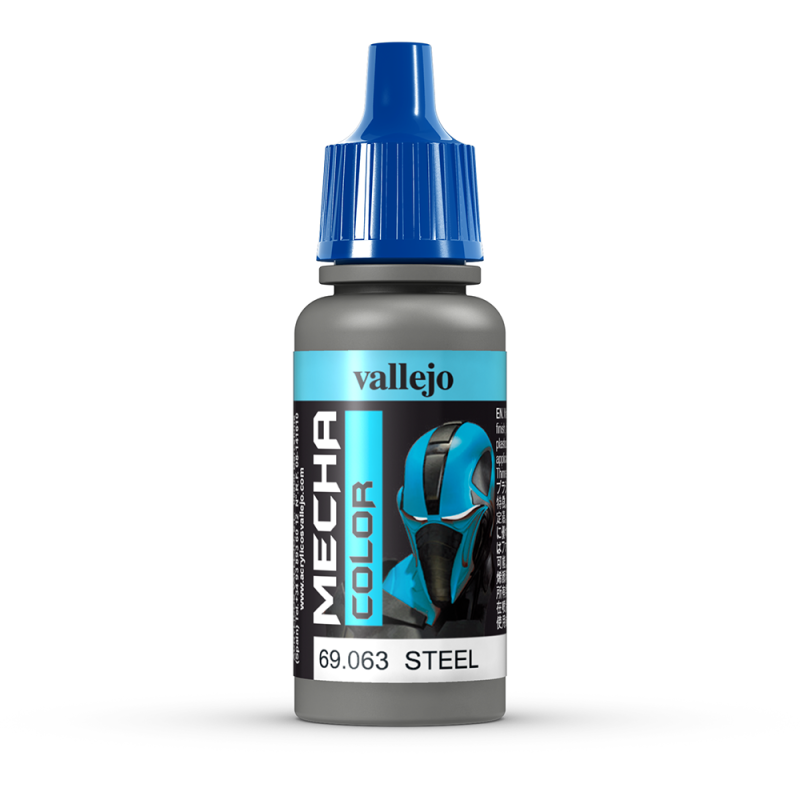 Peinture acrylique "Mecha Color" Acier 17 ml - VALLEJO 69063