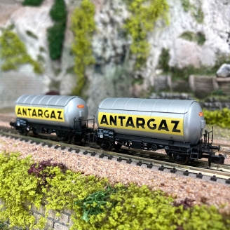 2 wagons citerne à gaz "ANTARGAZ"  Sncf, Ep III - ARNOLD HN6478 - N 1/160