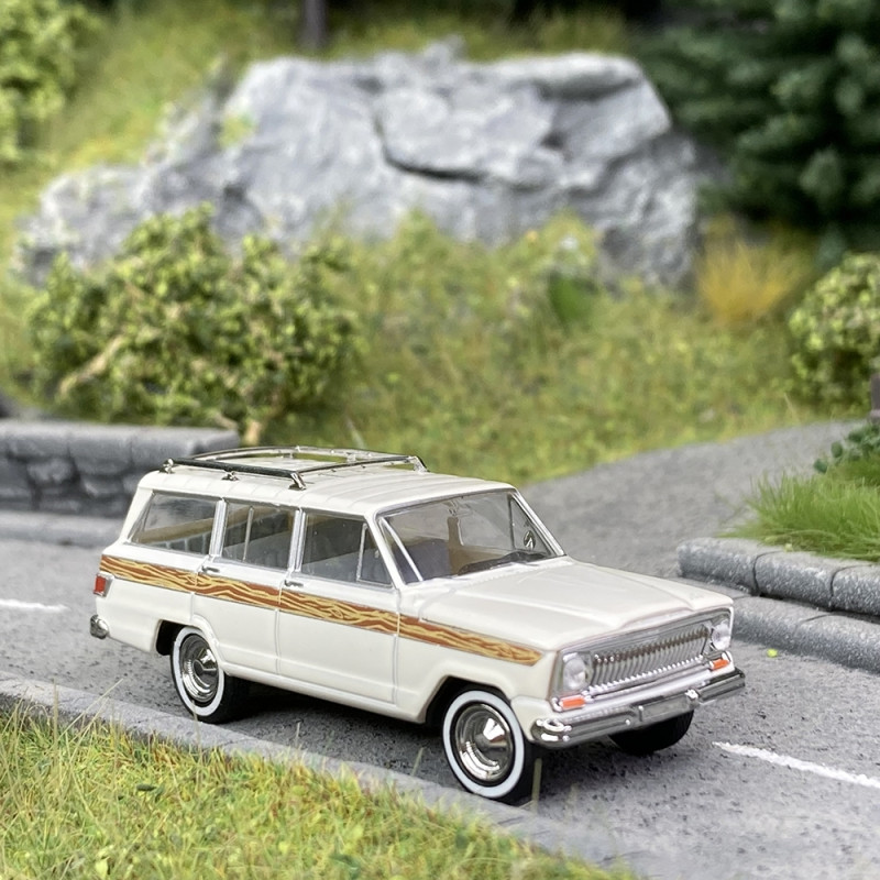 Jeep Wagoneer B Blanc "Decor" - BREKINA 19870 - HO 1/87