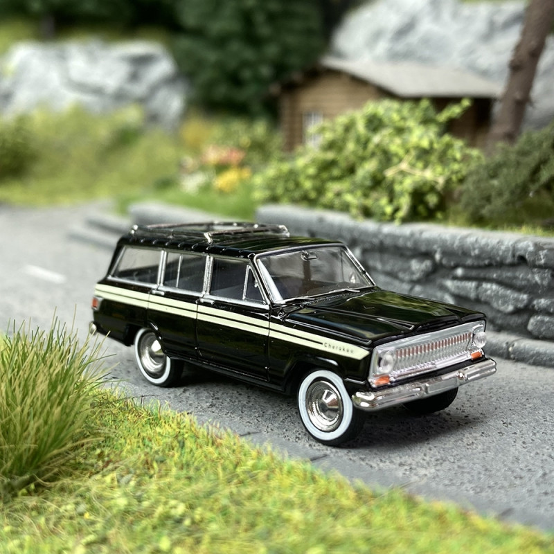 Jeep Wagoneer B Noir "Cherokee" - BREKINA 19867 - HO 1/87