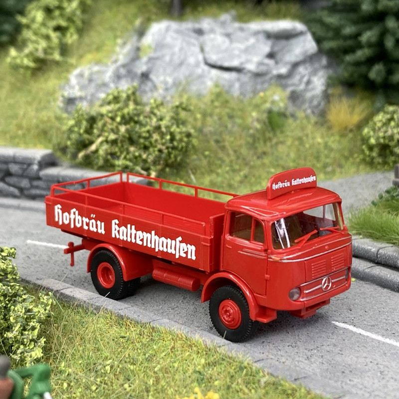 Camion Mercedes LP328 Bière "Hofbräu" - BREKINA 48043 - HO 1/87