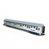 Voiture-lits type P, inox bandeau bleu foncé, Sncf, EpIV - LSMODELS 41071 - HO-1/87