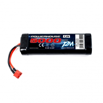 Batterie Ni-MH powerhouse 5000 mAh, 7.2V Dean - T2M T1006500D