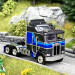 Camion Kenworth K100 Aérodyne gris foncé bleu - BREKINA 85727 - HO 1/87