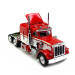 Camion Peterbilt 359 rouge blanc - BREKINA 85700 - HO 1/87