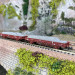 2 wagons ex-US plat à rebords bas + chargement Sncf, Ep V - ARNOLD HN6543 - N 1/160