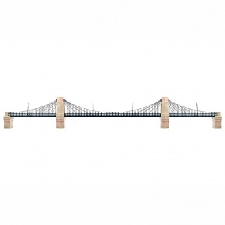 Grand pont suspendu 1 voie 1372mm - HORNBY R8008 - HO 00 1/76