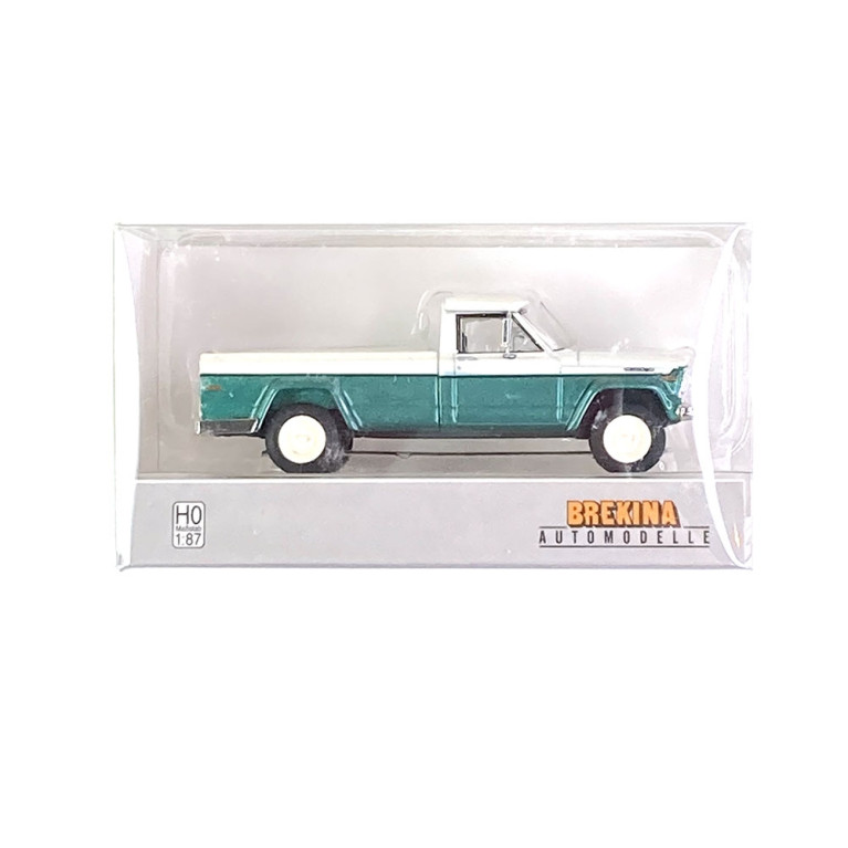 Jeep Gladiator B Blanc / Vert Métal - BREKINA 19818 - HO 1/87