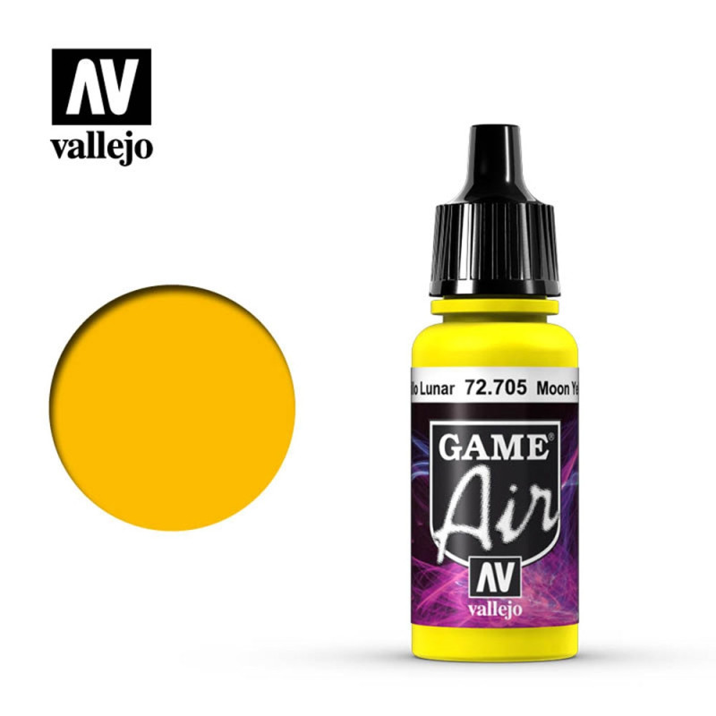Peinture "Games'Air", Jaune Lunaire 17 ml - VALLEJO 72704 PGA705 Peinture "Games'Air", Jaune Lunaire 17 ml - VALLEJO 72704 PGA705