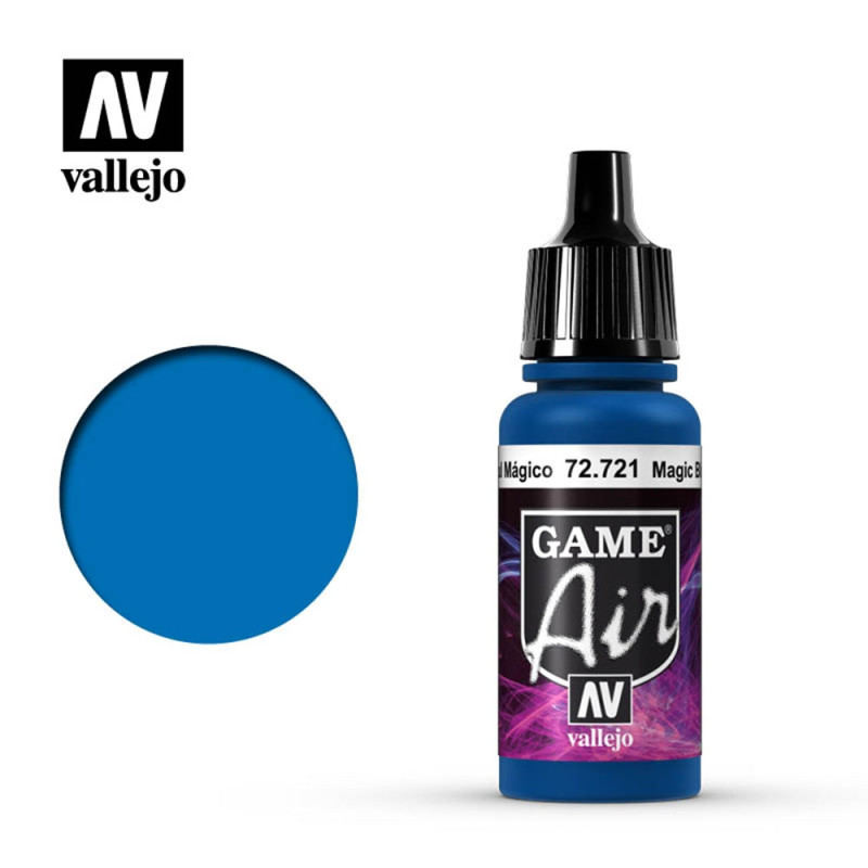 Peinture "Games'Air", Bleu Magique 17 ml - VALLEJO 72721 PGA721 Peinture "Games'Air", Bleu Magique 17 ml - VALLEJO 72721 PGA721