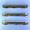 3 voitures UIC X1 1CL et 2CL ÖBB, Ep IV - JÄGERNDORFER 90400 -  HO 1/87