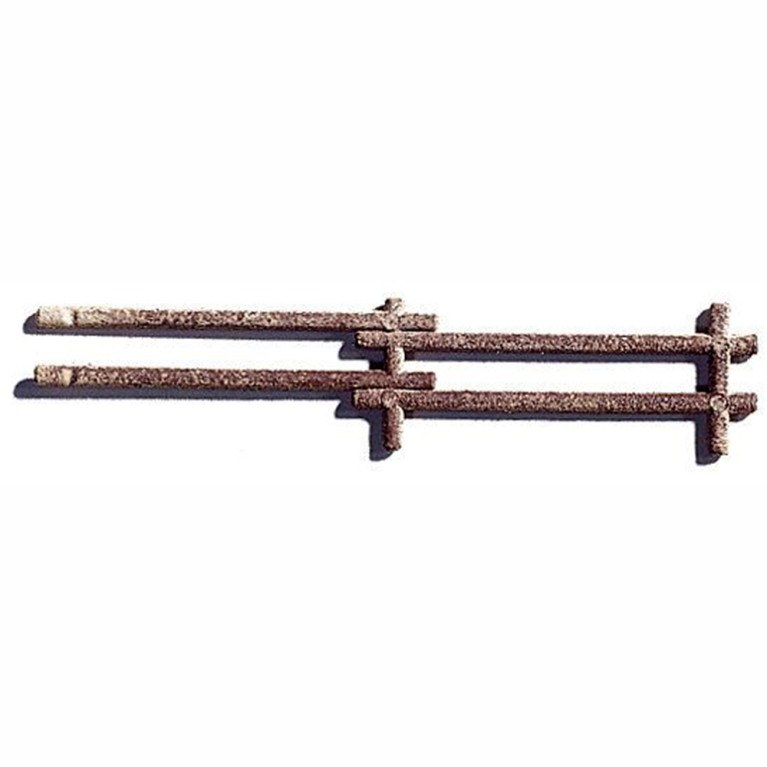 Clôture en rondins de bois avec portail 1ml - NOCH 13010 - H0 1/87