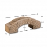 Petit pont maçonné en pierre, 1 arche de 147 mm - NOCH 58694 - H0 1/87