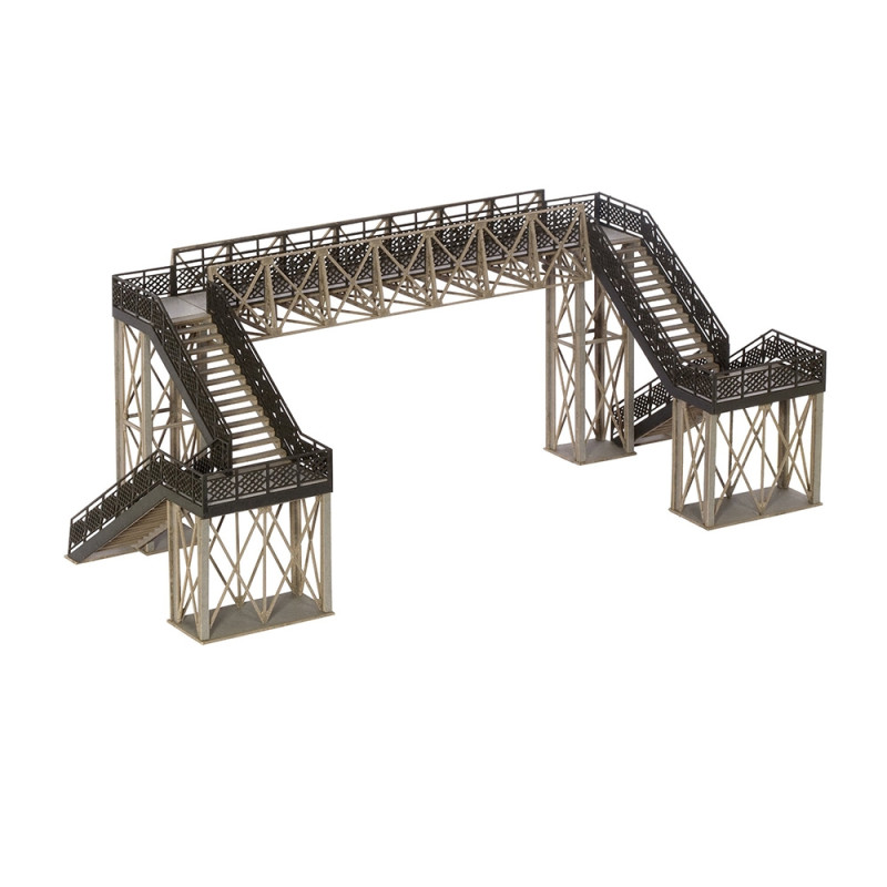 Passerelle Modulable de Base, en "treillis d'acier" Laser Cut 247 mm - NOCH 67070 - HO 1/87