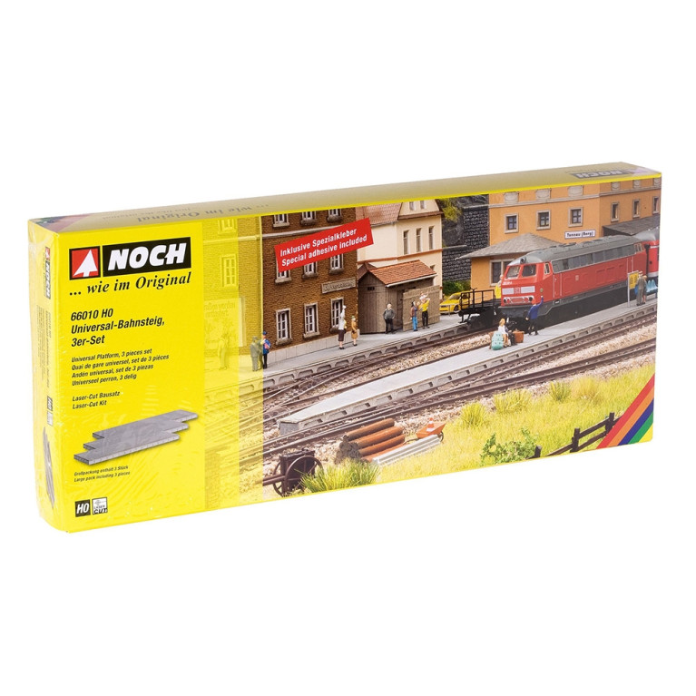 Quai universel en 3 parties - Laser Cut 271 mm - NOCH 66010 - HO 1/87