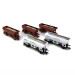 5 wagons trémies type FCS, 3 du CFL et 2 Care Capital , Ep VI - MARKLIN 46307 - HO 1/87